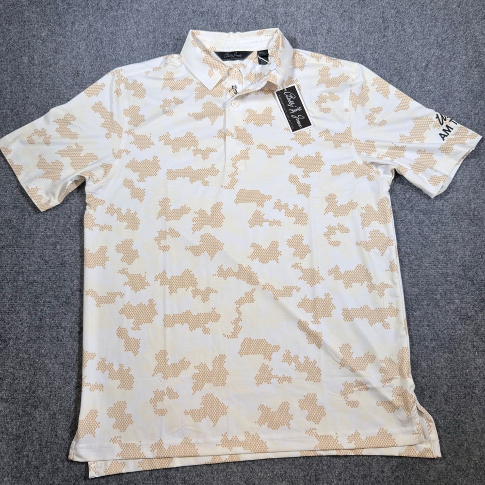 Bobby Jones Performance Collection Polo Shirt Mens M Army Camo US Am Tour